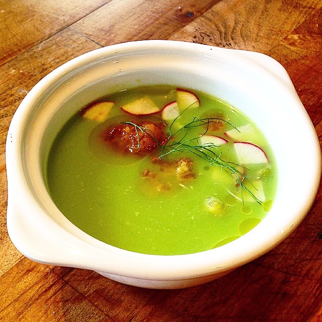 Chilled Sweet Pea Soup